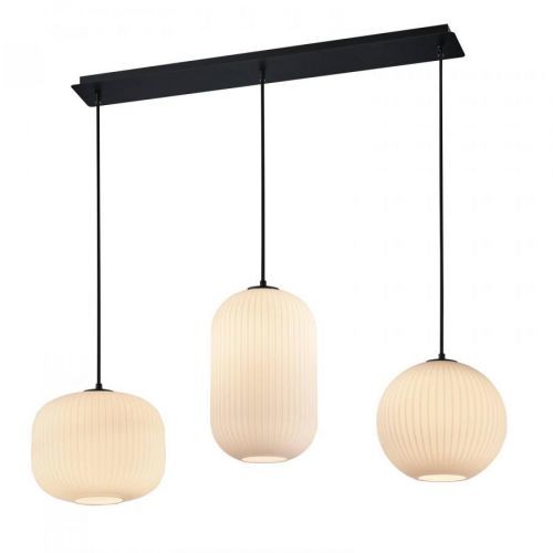 B-Leuchten Loft závesná lampa s trámom 3-plameňová