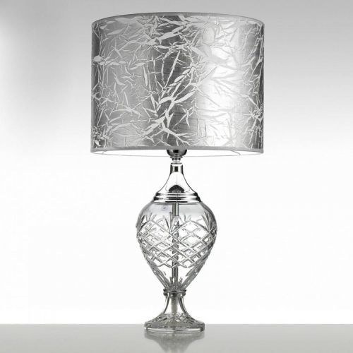Stolná lampa Belle Epoque, 59 cm chróm