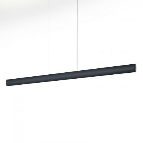 Závesné LED svietidlo Runa, čierne, dĺžka 132 cm