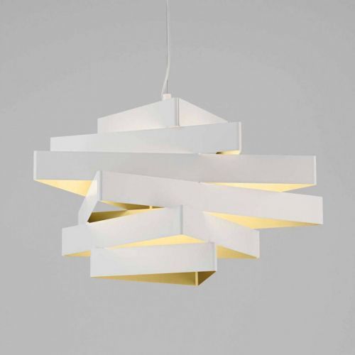 Závesná lampa Miles zo šiestich trojuholníkov