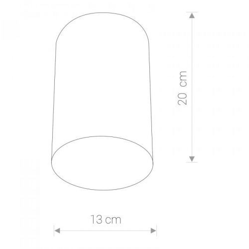 Stropné svietidlo Point Plexi L biele