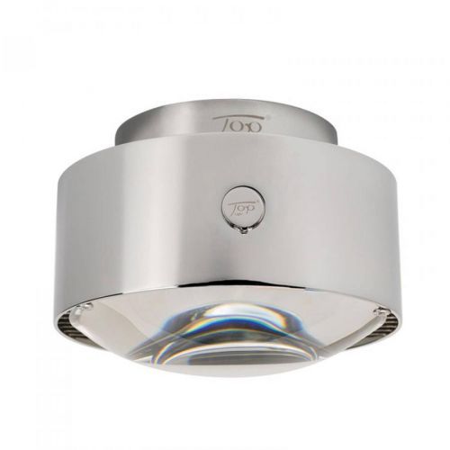 Stropné LED svietidlo Puk Maxx Plus, chróm matný