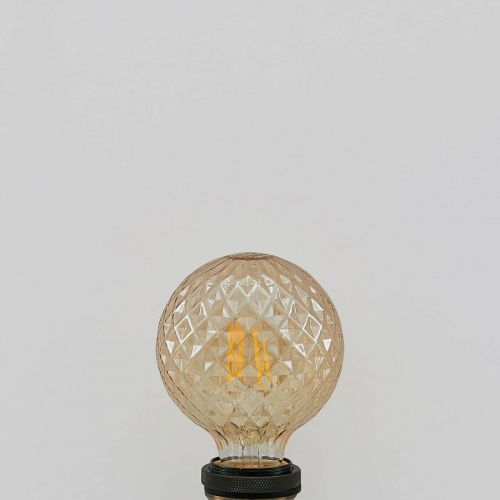 Lucande LED žiarovka E27 G95 4W 2 700 K jantár