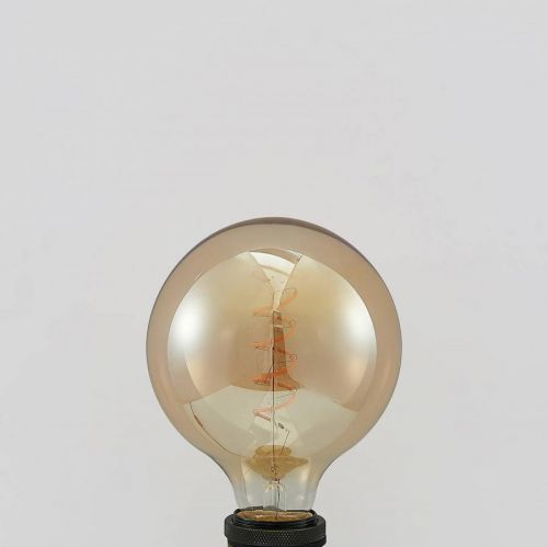 Lucande LED žiarovka E27 G125 4W 2200K jantár