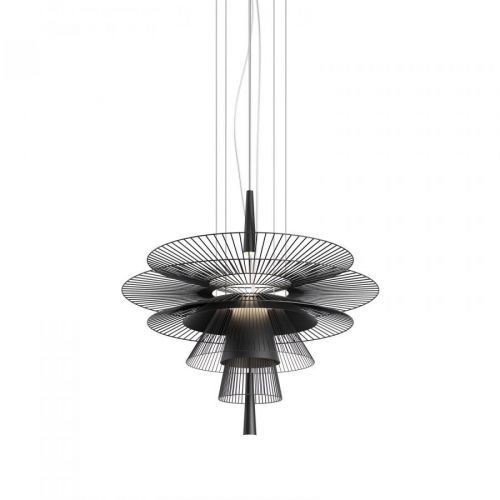 Forestier Gravity 1 závesná lampa Ø 86 cm čierna