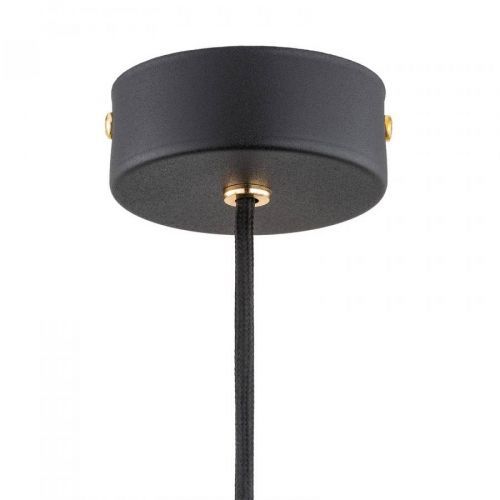 Závesná lampa Oaza, 1-pl., dymová sivá/čierna