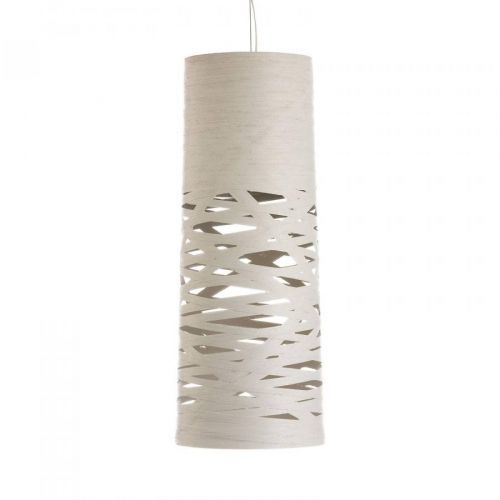 Foscarini Tress piccola závesná lampa, biela