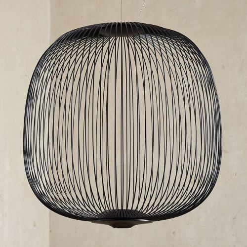 Foscarini MyLight Spokes 2 midi závesná, čierna