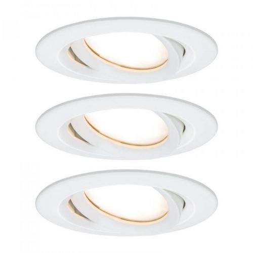 Paulmann Nova Plus 3 kusy LED lampy okrúhle biele