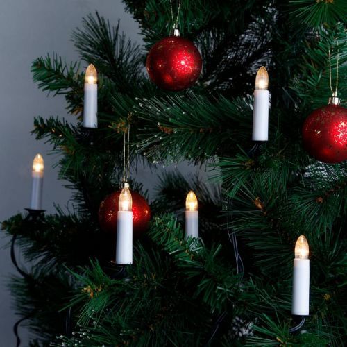 Dvojitý povraz, svetelná reťaz tyčkové sviečky LED