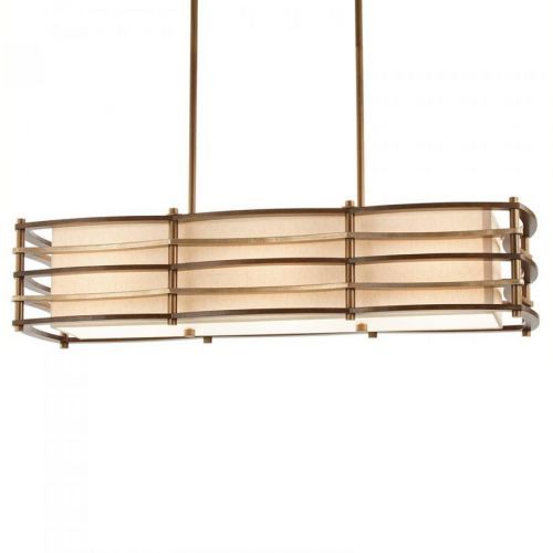 Závesná lampa Moxie dlhý tvar, 91x30 cm