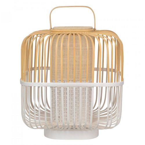 Forestier Bamboo Square M stolná lampa v bielej