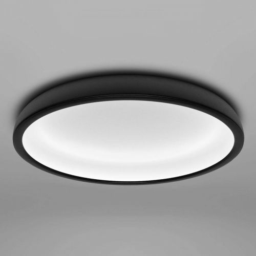 Stropné LED svietidlo Reflexio, Ø 46 cm, čierne