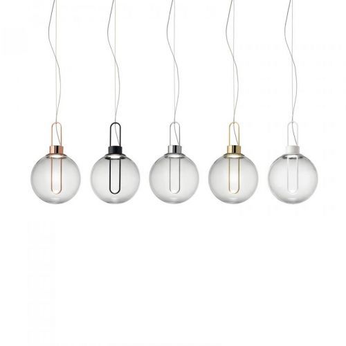Modo Luce Orb závesné LED, mosadzné, Ø 25 cm