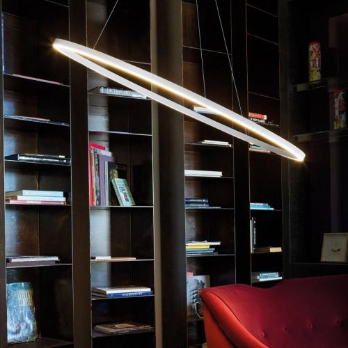 Nemo Ellisse Minor závesná lampa Down 2700K hliník