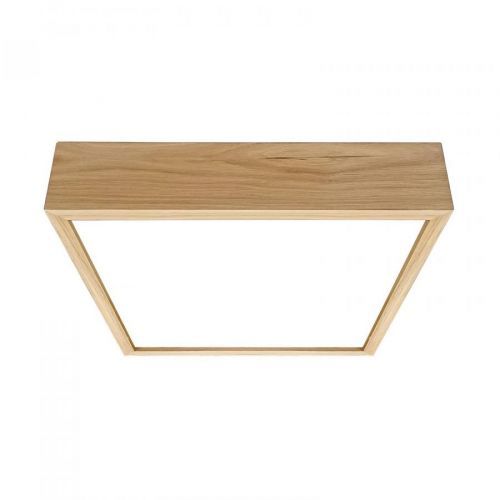 Stropné svietidlo Quatro DR drevený rám, 38,5 cm