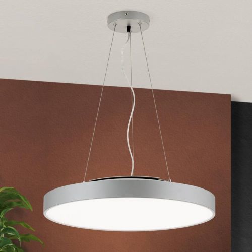 Závesné LED Space, stmievateľné, titán, Ø 58 cm