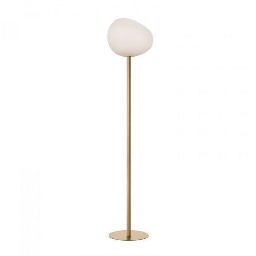 Foscarini Gregg media stojaca lampa, 151 cm, zlatá