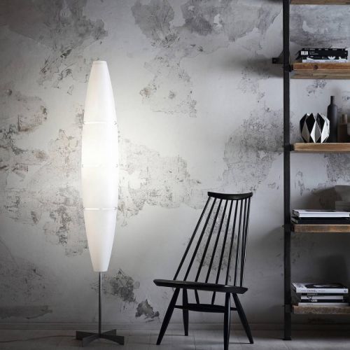 Foscarini Havana stojaca, stmievač, chróm/biela