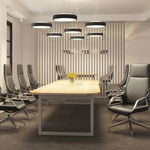 Arcchio Vanida závesná LED lampa, čierna, 40 cm