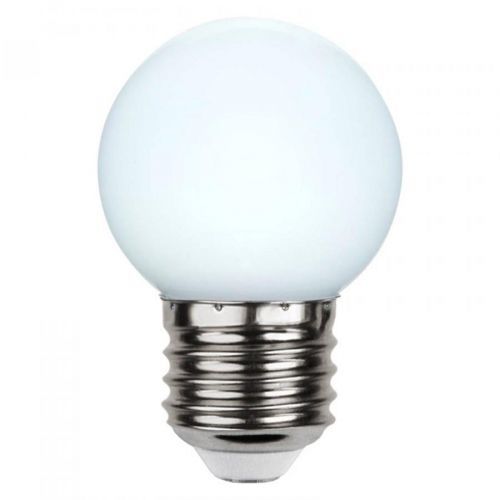 LED E27 G45 pre svetelné reťaze, biela 6 500 K