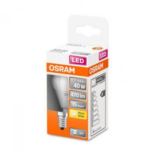 OSRAM kvapková LED E14 4,9W 827 Star, matná