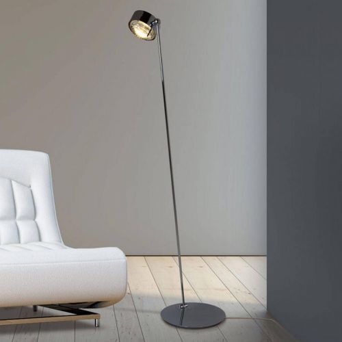 Stojaca LED lampa Puk Maxx Floor Mini, chróm