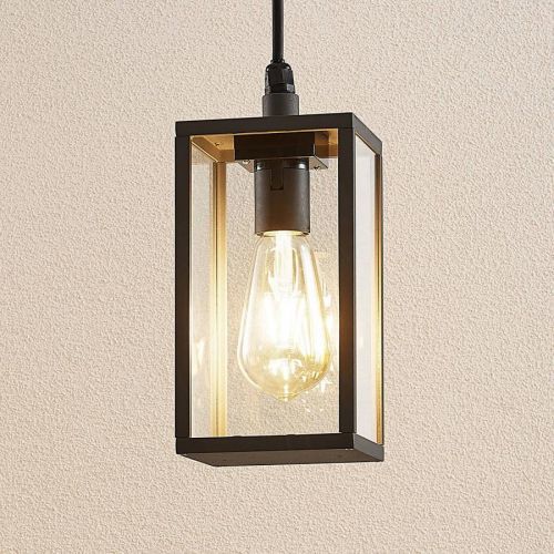 Lindby Filimon vonkajšia lampa tmavosivá, E27