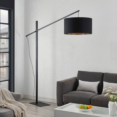 Arcchio Mossa stojaca lampa, čierna