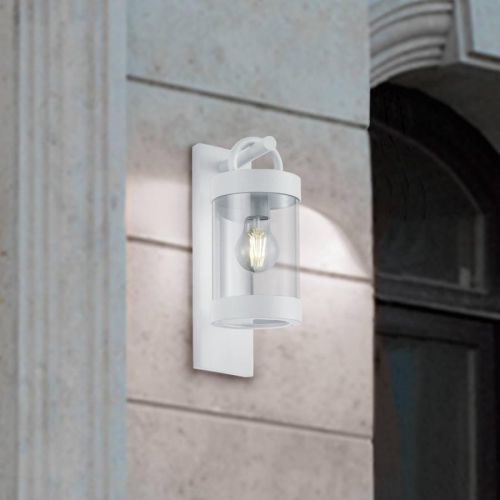 Vonkajšie svietidlo Sambesi súmrakový snímač biela