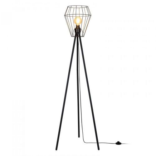 Envolight Yahel stojaca lampa z kovu, čierna