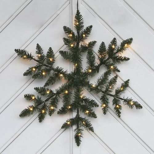 Vonkajšia LED dekorácia Snowflake na batérie