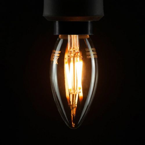 SEGULA sviečková LED E14 3W 2 200K filament číra