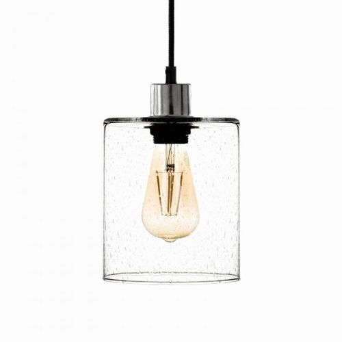 Závesná lampa Sóda sklenené tienidlo číra Ø 15 cm