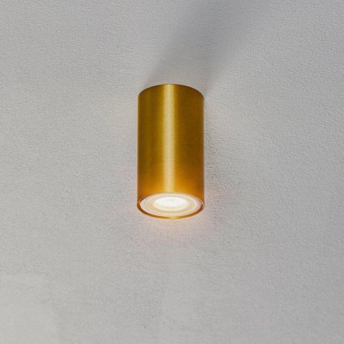 Downlight Eye S v tvare valca, mosadz
