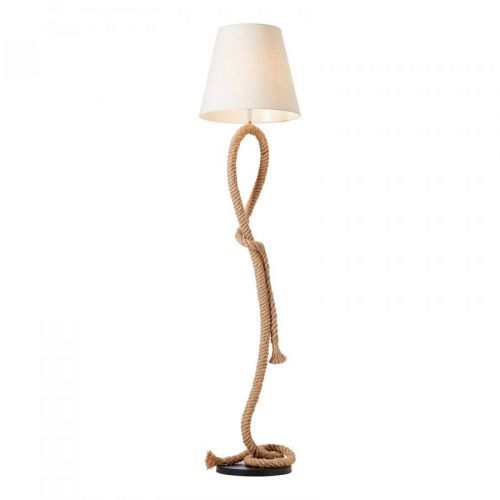 Stojaca lampa Sailor s rámom z lana