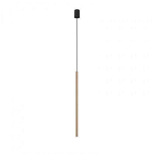 Závesná lampa Laser, 1-pl., mosadz, tienidlo 75 cm