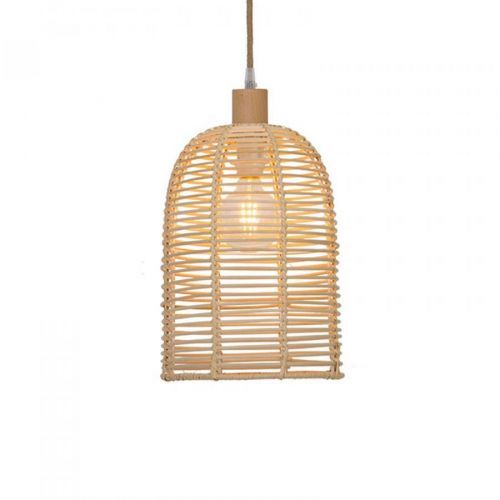 Závesná lampa Bell z dreva