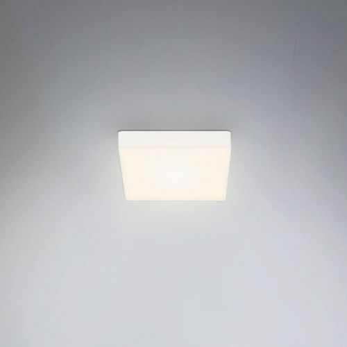 Stropné LED svietidlo Flame, 15,7 x 15,7 cm, biela