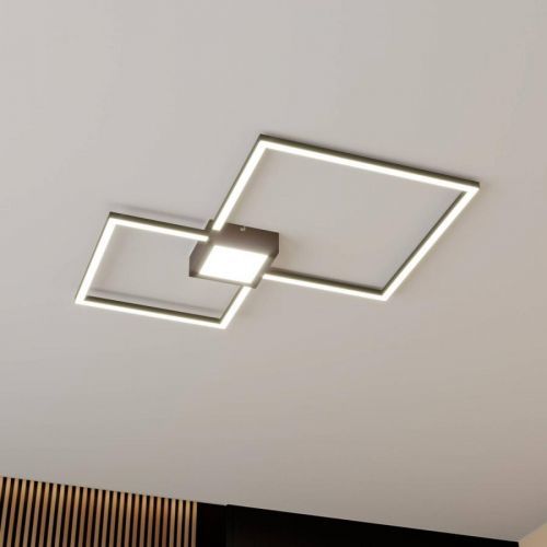 Lindby Duetto stropné LED svietidlo antracit 28 W