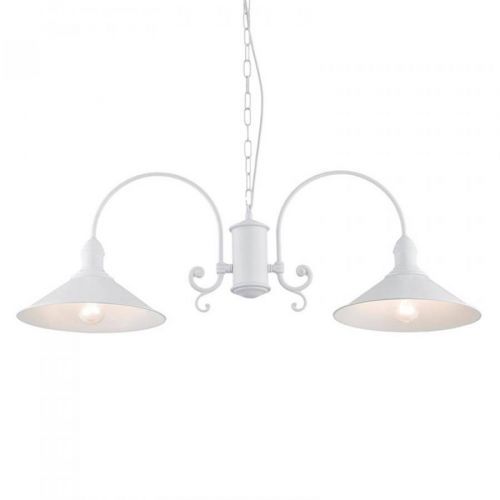 Závesná lampa Elmo, 2-plameňová, biela