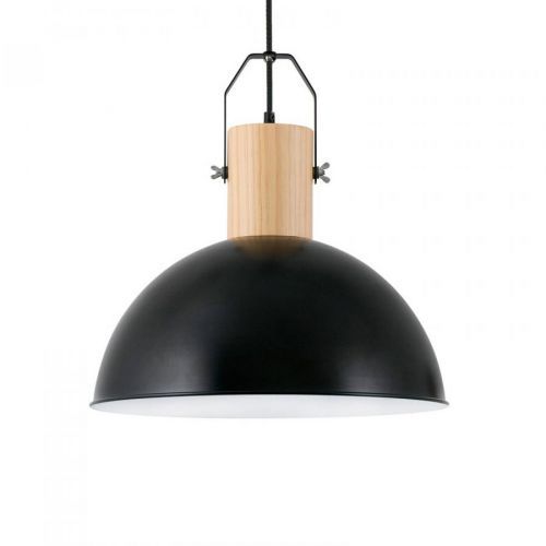 Závesná lampa Margot z kovu, čierna