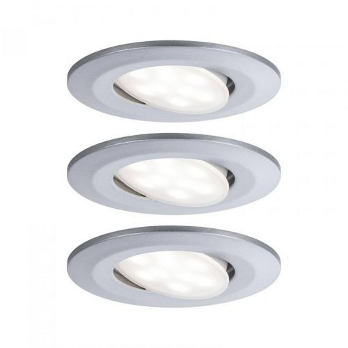 Paulmann LED vonkajšia lampa Calla/3 ks/chróm
