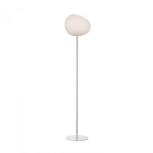 Foscarini Gregg media stojaca lampa, 151 cm, biela