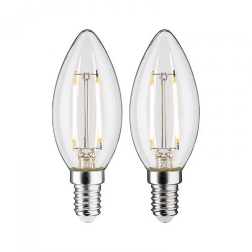 Paulmann LED sviečka E14 2,7W 2700K filament 2 ks