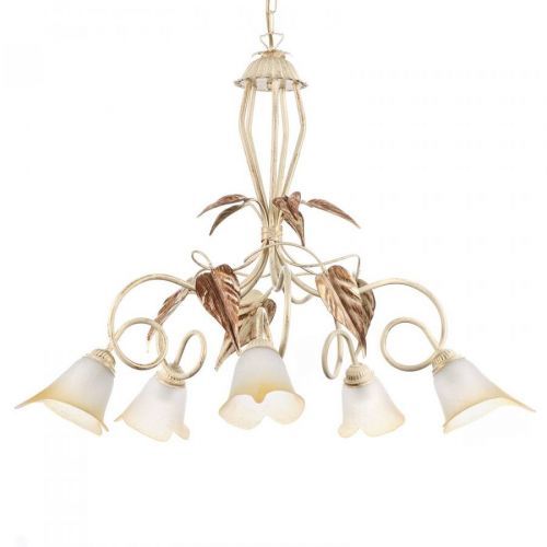Závesná lampa Vanda 5-plameňová, bronzová