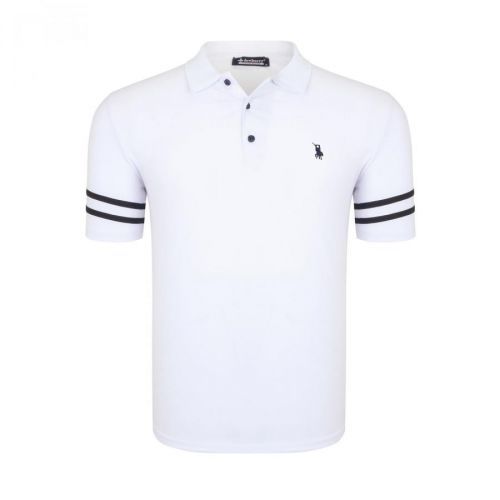 T8585 DEWBERRY MEN'S T-SHIRT-SNOW WHITE