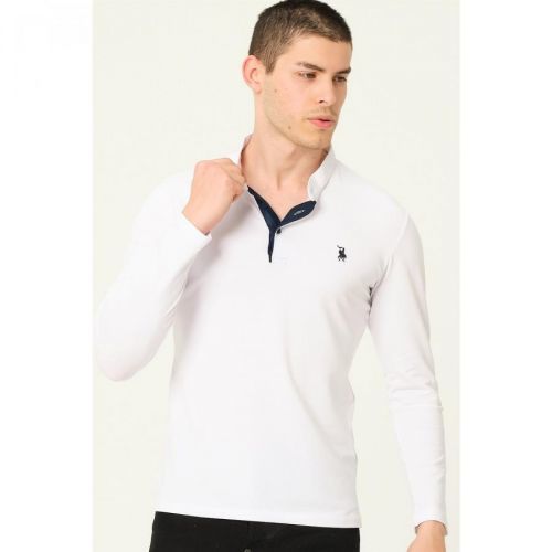 V4009 DEWBERRY MEN'S SWEATSHIRT-WHITE