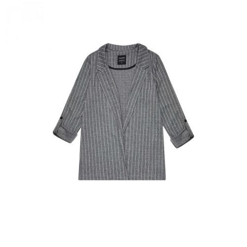 Jacket with rolled up sleeves