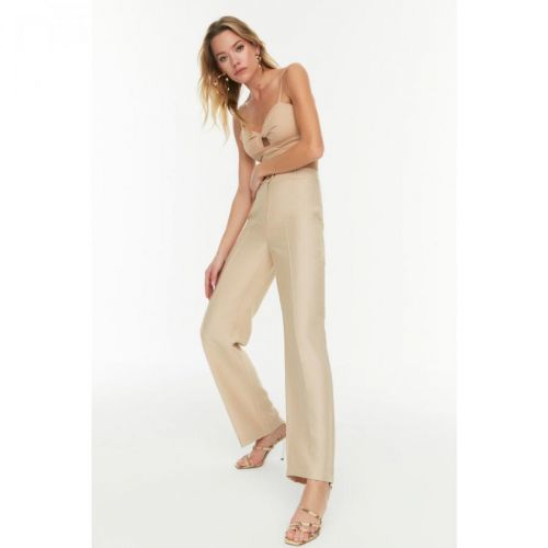 Trendyol Beige Rib Detail Trousers
